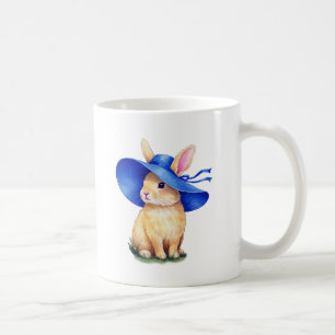Kleiner Hase mit blauem Hut Kaffeetasse