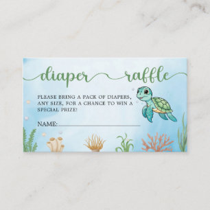 Kleiner Hatchling Turtle Dusche Windelwanne Windel Begleitkarte