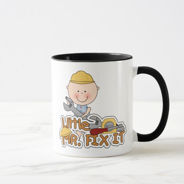 Kleiner Herr Fix It - Schlüssel-T-Shirts und Tasse (Rechts)