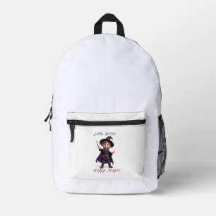 Kleiner Hexenjunge Große Magie Süßes Halloween Bedruckter Rucksack