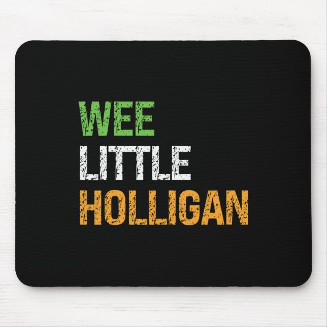 Kleiner Hooligan-Grunge-Junge St. Patrick Mousepad (Vorne)