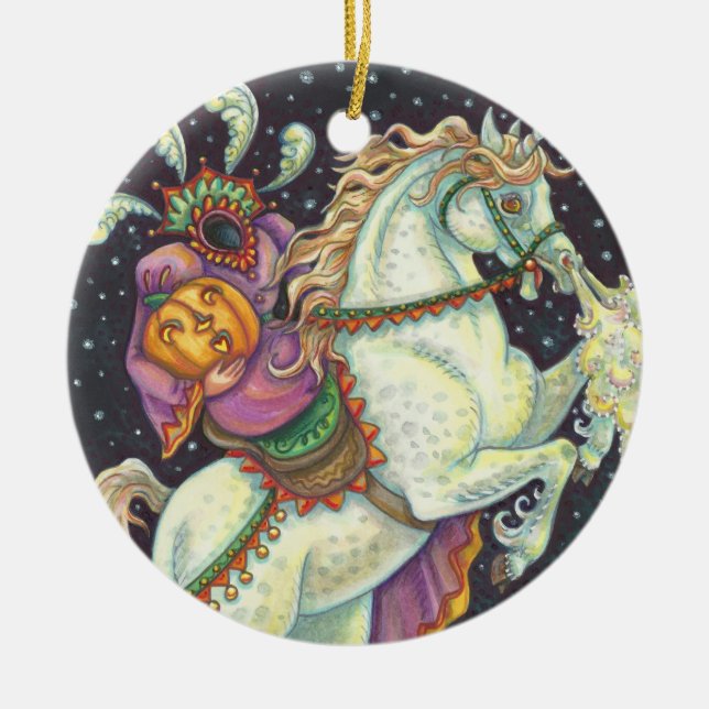 KLEINER HORSEWOMAN-SCHLAFPLATZ KERAMIK ORNAMENT (Vorne)