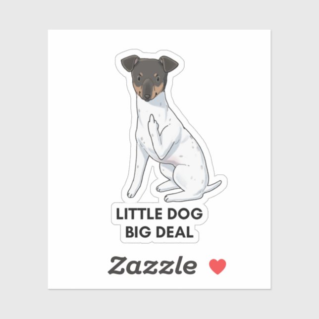 Kleiner Hund, Big Deal Sticker (Blatt)