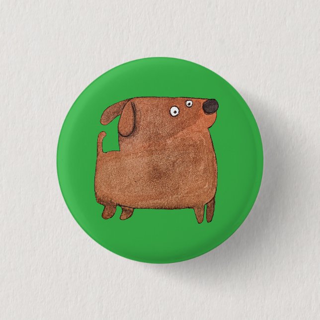 Kleiner Hund Button (Vorderseite)