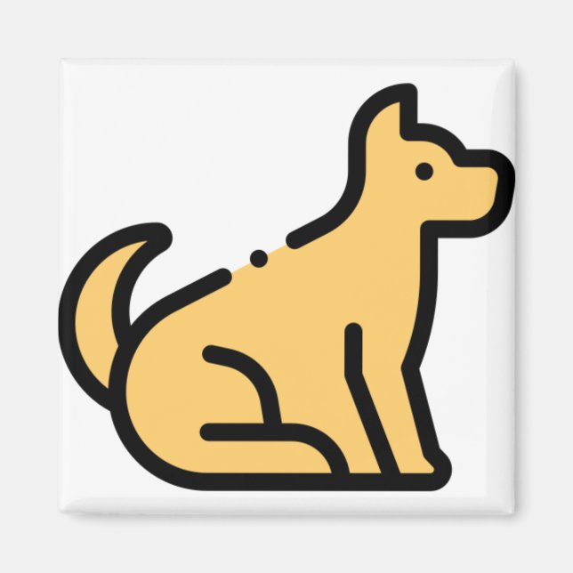 Kleiner Hund Magnet (Vorne)