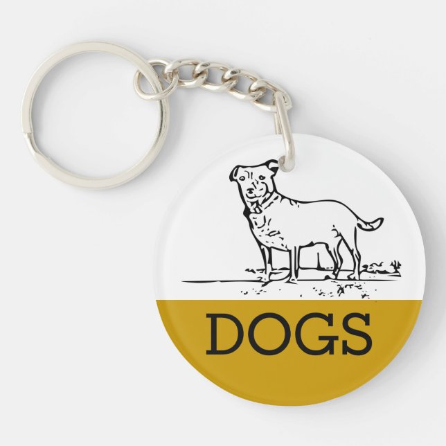 Kleiner Hund Schlüsselanhänger (Vorderseite)