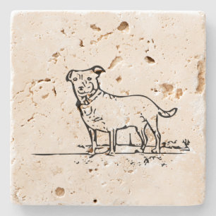Kleiner Hund Steinuntersetzer