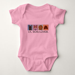 Kleiner Hundeliebhaber-T-Shirts und Geschenke Baby Strampler