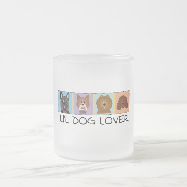 Kleiner Hundeliebhaber-T-Shirts und Geschenke Mattglastasse (Mittel)