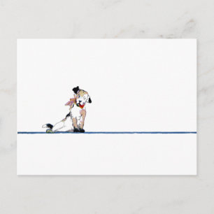 Kleiner Hundeunterschied Postkarte