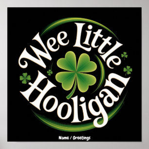Kleiner irischer Strolch St. Patrick's Day Lustige Poster
