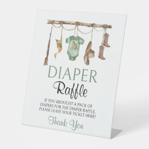 Kleiner Jäger Baby Duwer Windschutzscheibe Raffle Sockelschild