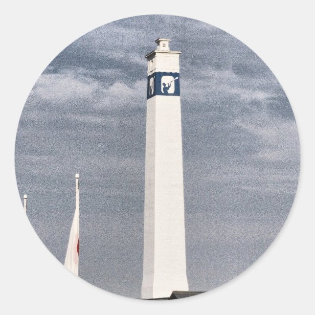 Kleiner Joe Tower in Corning NY Runder Aufkleber (Vorderseite)