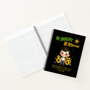 Kleiner Junge mit Sonnenblumen Notizbuch