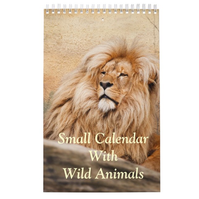 Kleiner Kalender mit wild lebenden Tieren (Titelbild)