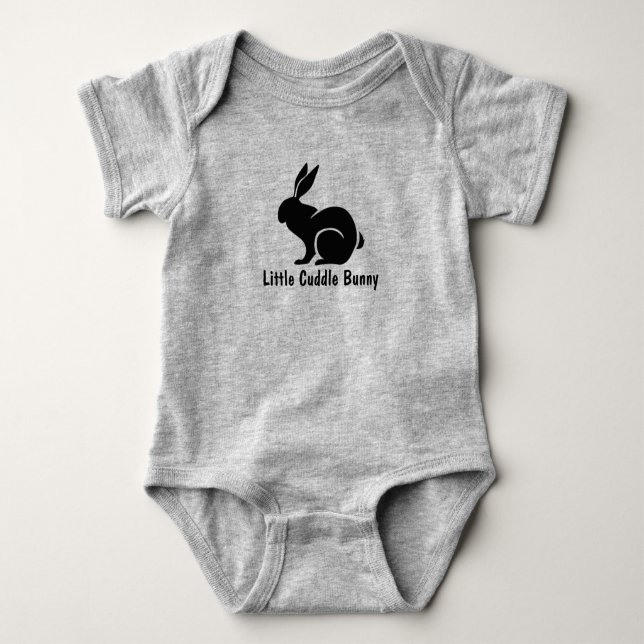 Kleiner Kaninchen-Design Baby Bodysuit Baby Strampler (Vorderseite)
