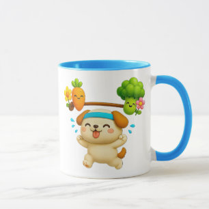 Kleiner Kawai-Sporthund Tasse