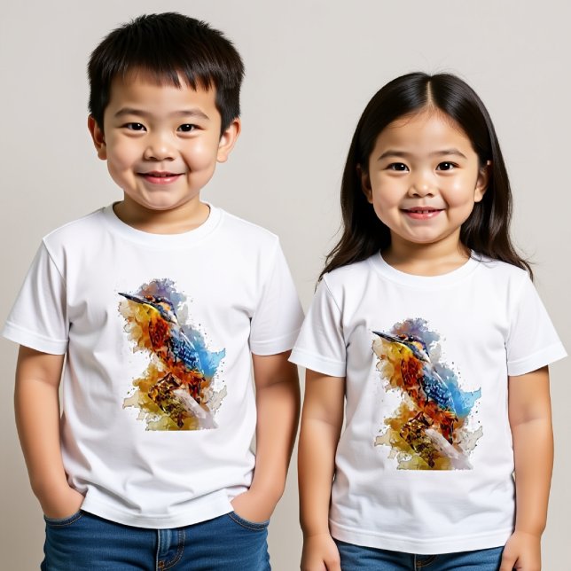 Kleiner Kingfisher allein auf einem Strang Baby T-shirt (Von Creator hochgeladen)