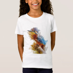 Kleiner Kingfisher allein auf einem Strang T-Shirt