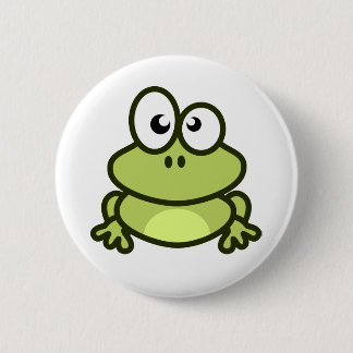 kleiner Knopf des grünen Frosches für Rucksack Button