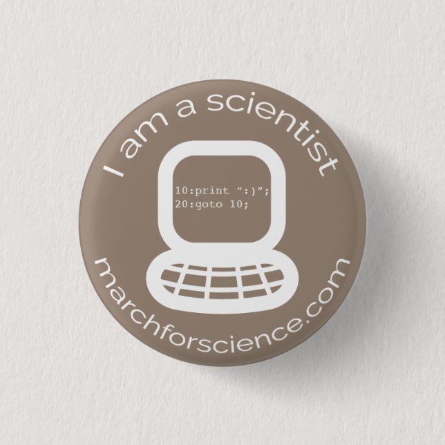 Kleiner Knopf - Informatik Button (Vorderseite)