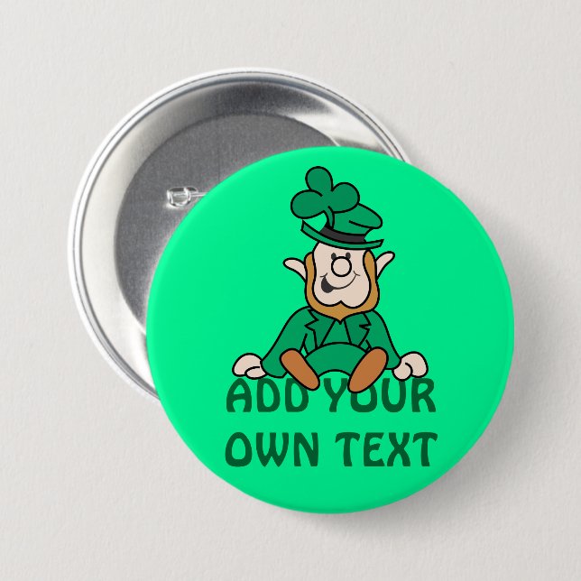 Kleiner Kobold - addieren Sie Ihren eigenen Text Button (Vorne & Hinten)
