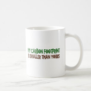 Kleiner Kohlenstoff-Abdruck Kaffeetasse