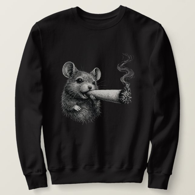 Kleiner Körper, große Stimmung Sweatshirt (Design vorne)