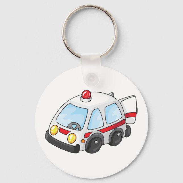 Kleiner Krankenwagen Schlüsselanhänger (Vorderseite)