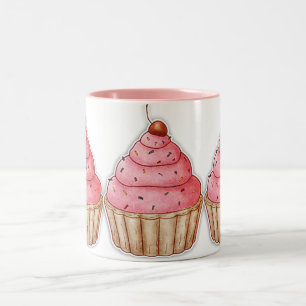 Kleiner Kuchen Caffee Tasse, geschmackvolle Zweifarbige Tasse