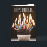 Kleiner Kuchen mit Geburtstag leuchtet Karte<br><div class="desc">Anlagegut Identifikation: 72884794/Rubberball/Mike Kemp/kleiner Kuchen mit Geburtstagskerzen</div>