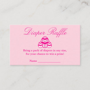 Kleiner Küken-Oster-Babydusche-Windeln-Raffle Begleitkarte