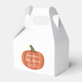 Kleiner Kürbis auf die Herbstdusche Geschenkschachtel