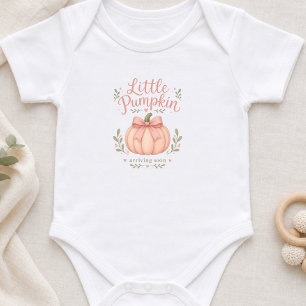 Kleiner Kürbis-Baby Herbst Schwangerschaft Bodysui Baby Strampler