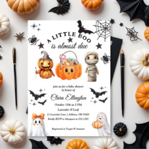Kleiner Kürbis' erster Halloween-Baby-Party Einladung