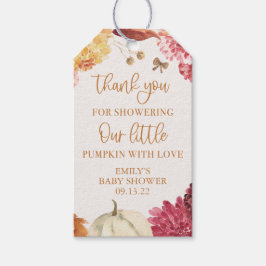 Kleiner Kürbis FALL BABY SHOWER FAVOR tags Geschenkanhänger