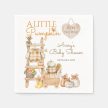 Kleiner Kürbis Herbst lokal angebaute Babyparty