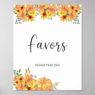 kleiner Kürbis ist auf dem Weg Herbst Geschenke Poster