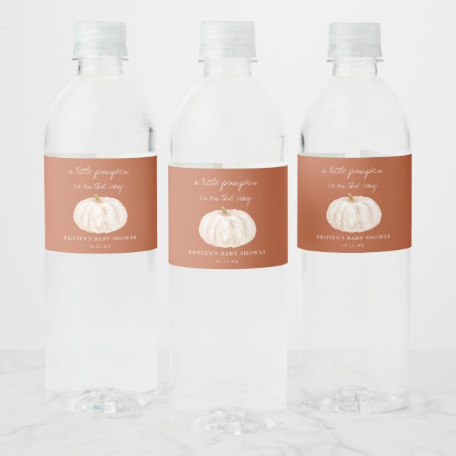 Kleiner Kürbis ist unterwegs Baby Dusche (Flaschen)