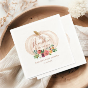 Kleiner Kürbis ist unterwegs Baby Dusche Serviette