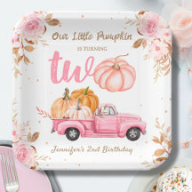 Kleiner Kürbis Rosa Lastwagen Mädchen Herbst 2. Ge