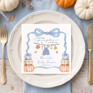 Kleiner Kürbisjunge Kleidung Herbst-Baby-Party Serviette