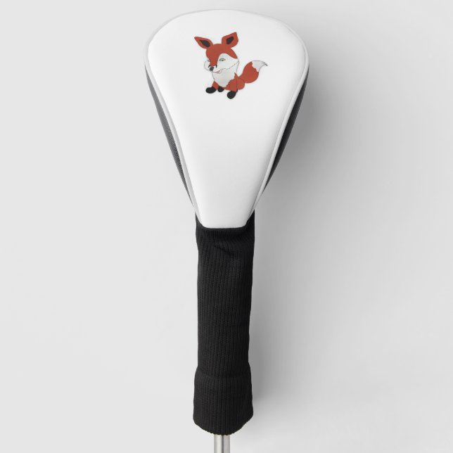 Kleiner lächelnder Fuchs Golf Headcover (Vorderseite)