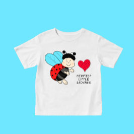Kleiner Ladybug mit Herz Baby T-shirt