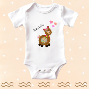 Kleiner Lama Baby Strampler