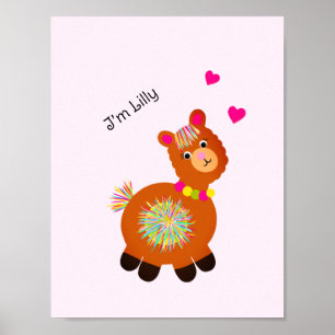 Kleiner Lama Poster