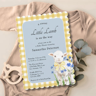 Kleiner Lammjunge Baby Shower Einladung