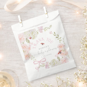 Kleiner Liebeskäfer Wildblumen-Baby-Begrüßung Dank Geschenktütchen