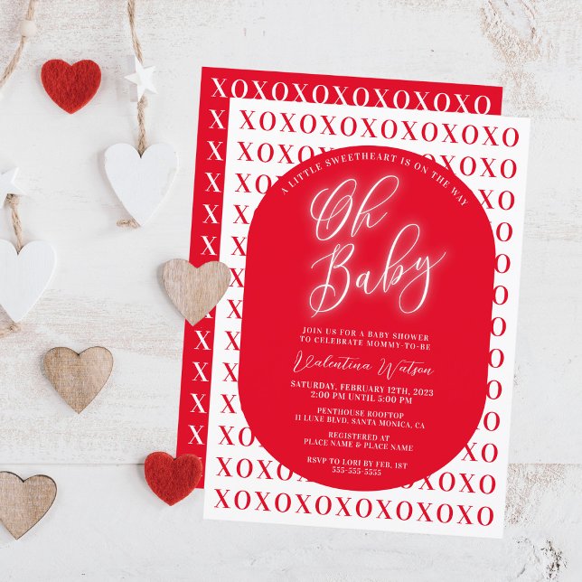 Kleiner Liebling auf dem Weg zur Valentine Baby Du Einladung (Von Creator hochgeladen)