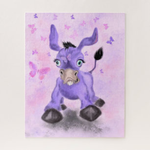 Kleiner Lila Donkey - Zeichnend Kunstsammlung